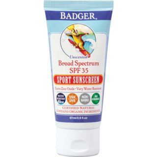 Badger SPF 35 Sport Sunscreen Unscented