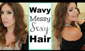 Wavy Messy Hair Tutorial