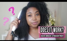 DOES IT WORK? Hair Brush Straightener on Natural Hair 3C-4B | INSTYLER | Jessica Chanell