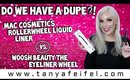 Do We Have A Dupe?! | MAC Rollerwheel Liner vs. Woosh Beauty The Eyeliner Wheel | Tanya Feifel