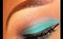 Eyeshadow Tutorial using Mayballine Color Tattoo Pigments in "Never Fade Jade" and "Potent Purple"