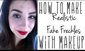 Tutorial: How To Make Realistic Fake Freckles with Makeup