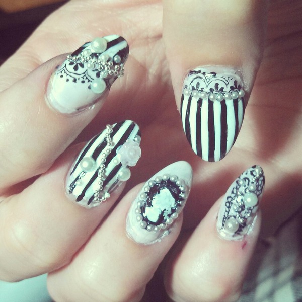 cameo nails | Brandi C.'s (Classychik) Photo | Beautylish