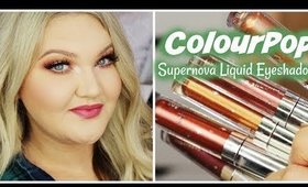 COLOURPOP NEW SUPERNOVA METALLIC LIQUID EYESHADOWS + EYESHADOW PALETTES