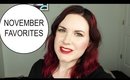 Chatty November Favorites and Disappointing Makeup Products 2016 | Cruelty Free @Phyrra