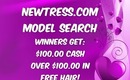 $100.00 Cash & Hair Giveaway Newtress.com