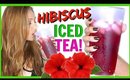EASY HIBISCUS TEA RECIPE! HOW TO MAKE HIBISCUS ICED TEA REFRESHER! │ ONLY 4 INGREDIENTS