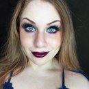 Wearable Halloween: Contrasting Green and Plum Dark Witch