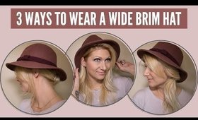 3 ways to wear a wide brim hat