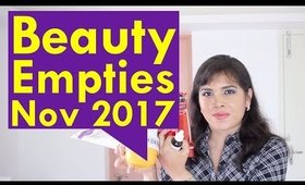 Beauty Empties | November 2017