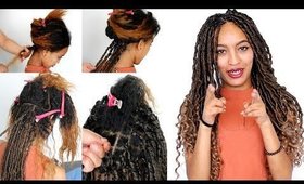 How to do crochet faux locs hair | crochet braids tutorial