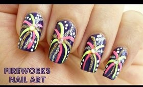 Fireworks Nail Art!