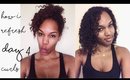 How I Refresh My Curls IN A RUSH | Day 4 Hair Morning Routine ◌ alishainc