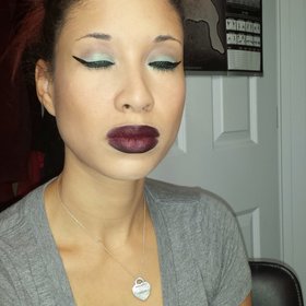 Working on my makeup