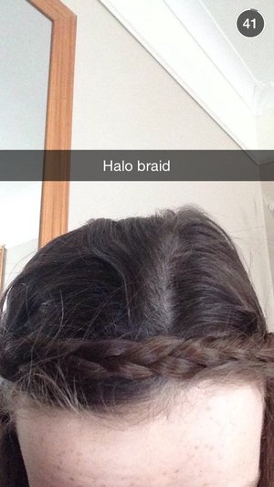 Halo braid if anyone wants to know hot to do it you can ask 