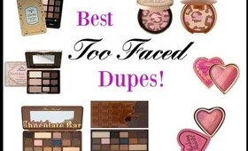 THE BEST TOO FACED DUPES! (Eye palettes, bronzers, blushes)