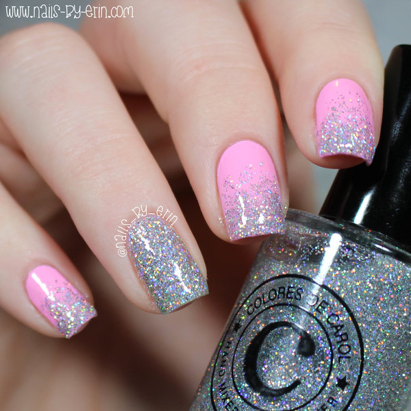 Pink and Silver Glitter Gradient Nails | Erin M.'s (nailsbyerin) Photo ...