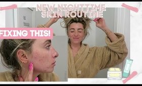 NIGHTIME SKINCARE ROUTINE FOR ACNE BREAK OUTS | LAUREN ELIZABETH