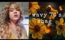 70's shag for fine natural wavy hair | Curly Girl Method Wash Day