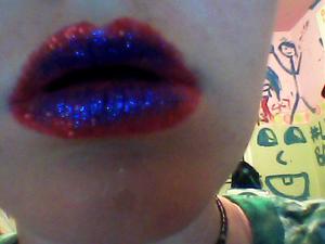 beautiful sparkling lips that is so simple to do!