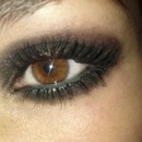 Blck Smokey Eye With a Pop of Color