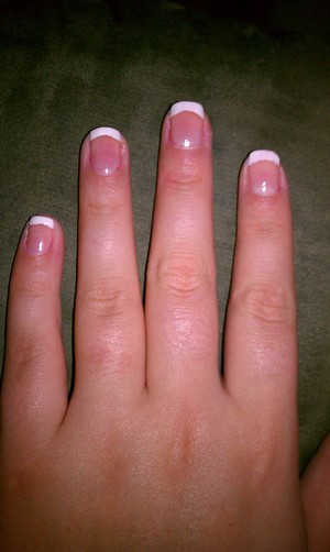 Free handed French tip