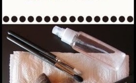 Cleaning makeup brushes!...