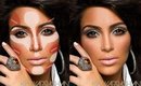 How To Highlight and Coutour Face With POWDER Makeup,KIM K CONTOURING Tutorial Indian Skin Makeup