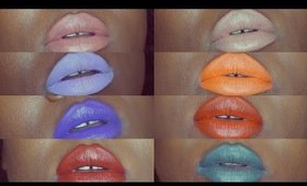 NEW NYX Suede Lipsticks Lip SWATCHES on Deep/Dark Skin
