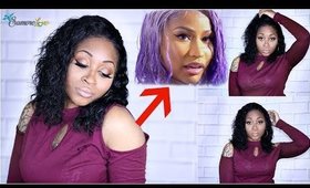 GET NICKI MINAJ'S EDGY WET LOOK 💦 SEXY AF LOOSE WAVE BOB WIG🔥  YWIGS☆ 🕊🔥