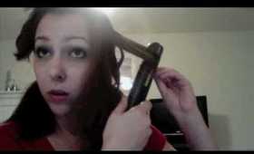 How to: Curl hair with a straightener