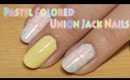 Pastel Colored Union Jack Nails