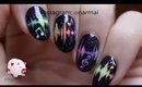 Sound waves nail art tutorial using OPI Color Paints