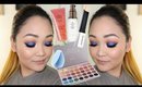 Chit Chat Get Ready With Me // Trying NEW Products // Blue Eyeshadow Look