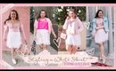 Four Ways To Style a White Skirt // Spring Outfit Ideas 2020 For Curvy Girls | fashionxfairytale