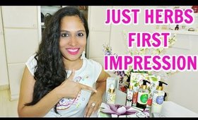 Just Herbs Skincare Products - First Impression | ShrutiArjunAnand