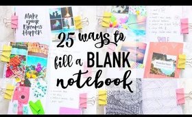 25 Ways to Fill a BLANK Notebook | Paris & Roxy