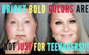 How To Wear Bright Bold Colors for Mature Women Over 40 | mathias4makeup