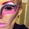 Close up of fantasy makeup