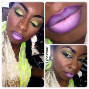 I used eyeshadow palettes from Coloured Raine Cosmetics and on my lips I have Nicki Minaj Viva Glam 2 lined with MAC Nightmoth 

Follow me on Instagram at @muashaleena 