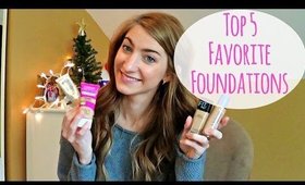 My Top 5 Favorite Foundations