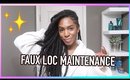 FAUX LOC CARE ROUTINE: How I Clean and Maintenance My Itchy Scalp!