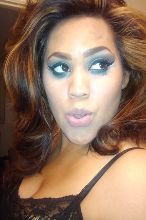 My friend Georgina D. applied this makeup application in inspiration of Beyonce's "Why Don't You Love Me" video.  