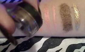 Glam Eyez Swatches Dry and Wet