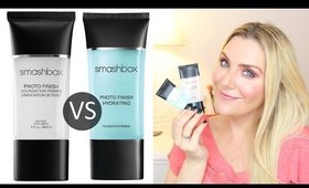 SMASHBOX PHOTO FINISH PRIMERS: ICONIC VS HYDRATING | COMPARISON REVIEW