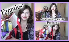 September Beauty Product Empties 2014