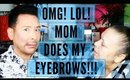 MY MOM DOES MY MAKEUP FOR YOUTUBE !!! | BROWS PART 3 | mathias4makeup