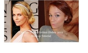 Charlize Theron Hairstyle - Golden Globes 2012
