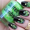 Lime Green Glitter Gradient