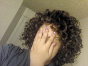 curls all my curls to redefine them ;)